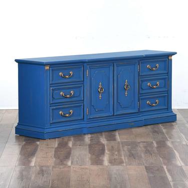 Stanley Powder Blue Hollywood Regency Long Dresser