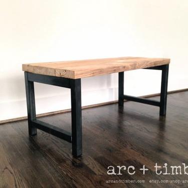 The &amp;quot;Hudson&amp;quot; Coffee Table - Reclaimed Wood &amp; Steel Coffee Table - Reclaimed Wood Coffee Table 