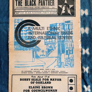 Original Black Panther Party Newspaper // Multi-Ethnic Cultural Center (1973)