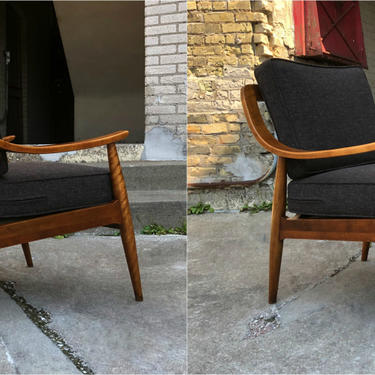 Tell City Wood Frame Easy Chair 