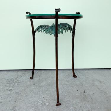 Metal Palm Frond Cocktail Table