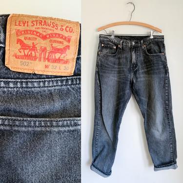 Vintage Gray Levis 502 Jeans / 32&quot;/30&quot; (33&quot; waist) 