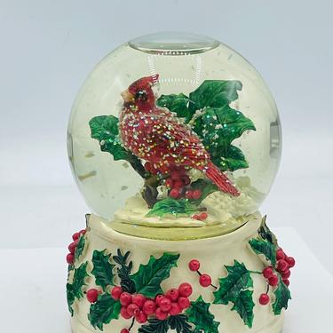 The San Francisco Music Box Company Hand Crafted Cardinal Snow Globe 1996 