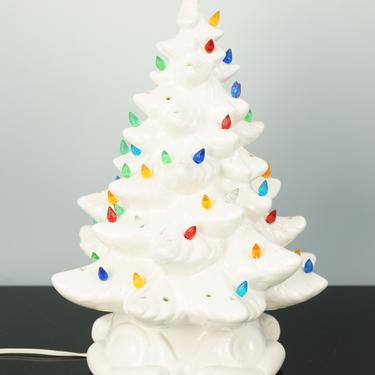 AWhite Ceramic Christmas Tree