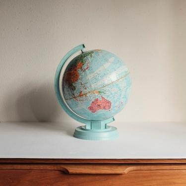 Vintage World Globe By Replogle 