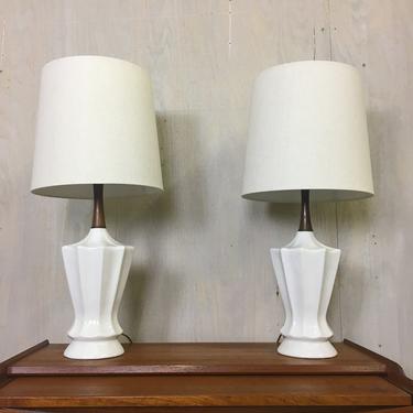 Pair of Mid Century Ceramic Table Lamps 