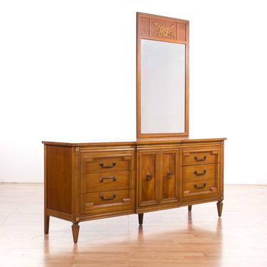 Thomasville Neoclassical Long Dresser W/ Mirror