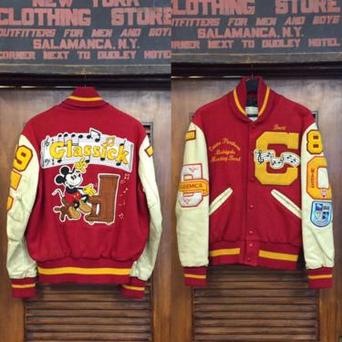 Vintage 1970’s Mickey Mouse Athletic School Jacket, Vintage Varsity Jacket, Marching Band, Music, Vintage Clothing 