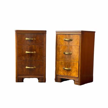 Free Shipping Within Continental US - Vintage Burl Wood Retro Accent Table Stand Set of 2 