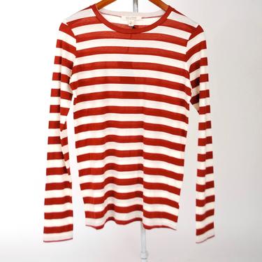 Long Sleeve Shirt - Rust Stripe