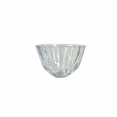 Vintage Orrefors Faceted Crystal Bowl 