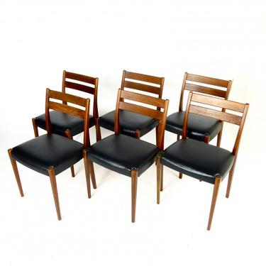 Set of 6 Swedish Teak Dining Chairs