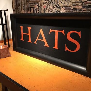 Framed Hat Sign