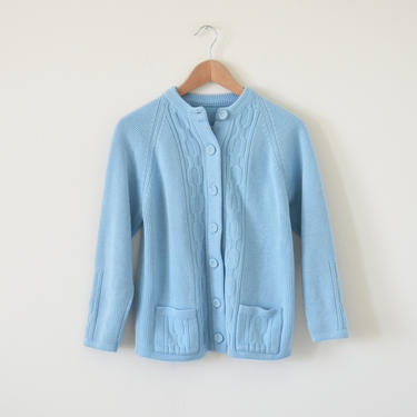 SALE ~ 1960s sky blue cardigan / vintage sweater jacket (Reserved for LISA) 