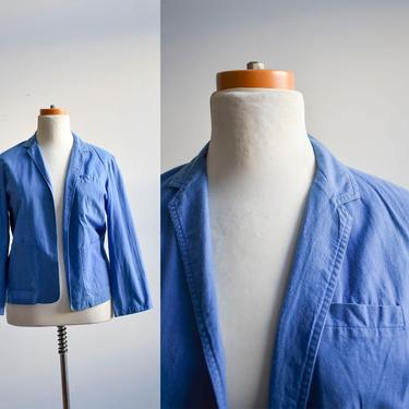Vintage Blue Cotton Lightweight Jacket 