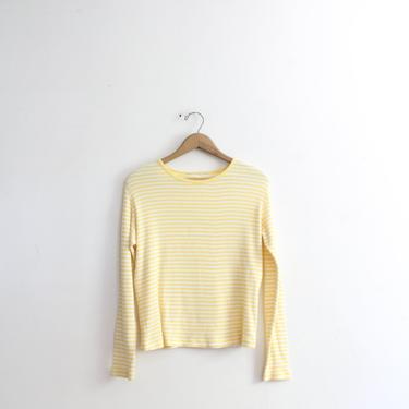 Yellow Striped 90s Soft Tee 