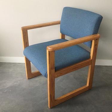 vintage mid century modern cube chair.