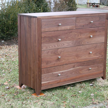 X5410a Hardwood Cabinet with 5 Inset Drawers, Corner Posts, 40&amp;quot; wide x 20&amp;quot; deep x 40&amp;quot; tall - natural color 