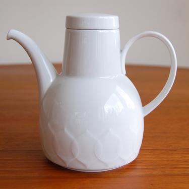 Rosenthal Lotus White Porcelain Coffee Pot Bjorn Wiinblad Made in Germany 