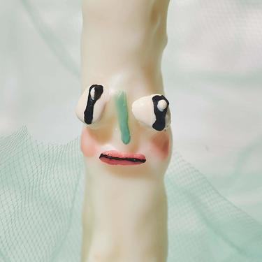 Friendly Face Taper Candle