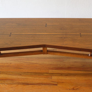 Mid Century Modern Lane Tuxedo Bow Tie Coffee Table