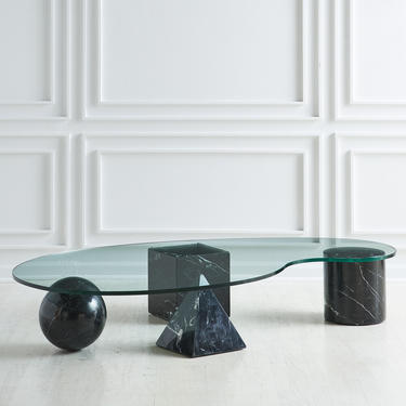 Italian Sculptural Metafora Coffee Table by Massimo Vignelli