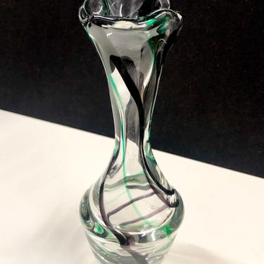 Max Verboeket Maastricht Dutch Art Glass Vase 8.25”H Free Shipping 