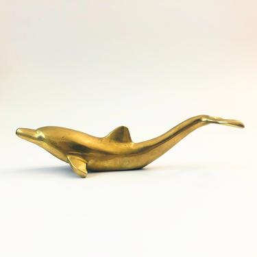 Vintage Brass Dolphin Bottle Opener 