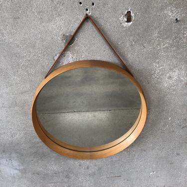 Luxus Oak mirror by Swedish designers Uno and Osten Kristiansson