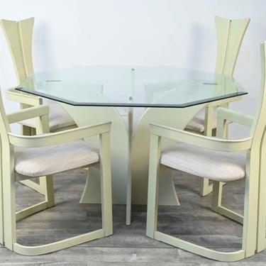 Postmodern Pierre Cardin styled Lacquered Dining Set, c. 1980’s 
