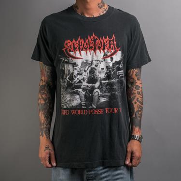 Vintage 1992 Sepultura Third World Posse Tour T-Shirt 
