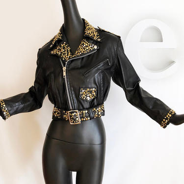 ULTIMATE Studded Leather Moto Jacket ! Vintage Sexy Punk | Ellie Mayhem's - Atlanta, GA | ATTIC ULTIMATE Studded Leather Moto Jacket ! Vintage Sexy Punk | Ellie Mayhem's - Atlanta, GA | ATTIC