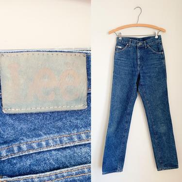 Vintage 1980s Lee's Dark Wash Jeans / 26