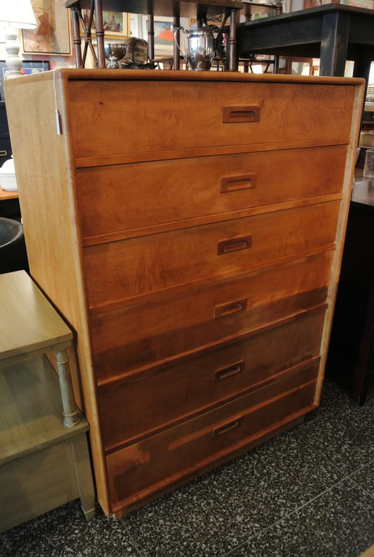 Blonde 6 drawer chest of drawers - $525