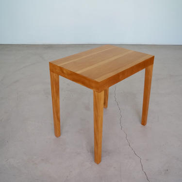 Gorgeous Mid-Century Modern End Table / Side Table in Cherry - Professionally Refinished in Natural Wood 