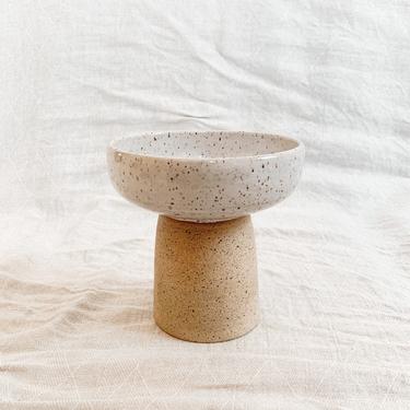 Ceramic Pedestal Fruit Serving Bowl // Handmade Pottery 