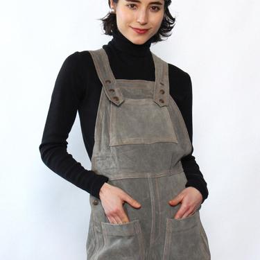 Stone Suede Short Overalls XS/S