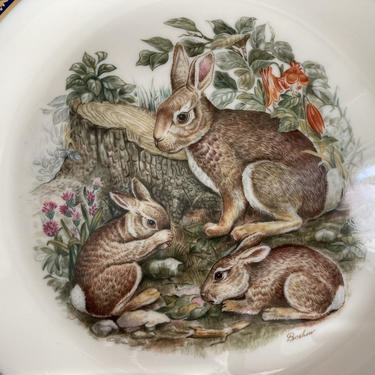 Lenox Boehm Cotton Rail Rabbit Plate 