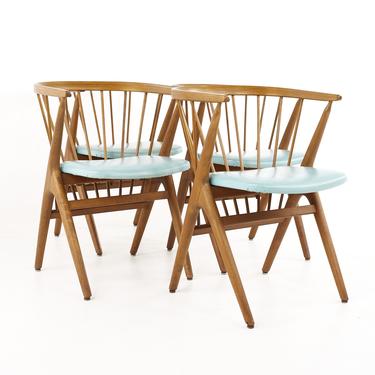Helge Sibast George Tanier Selection for Sibast Møbler No 8 Mid Century Teak Dining Chairs - Set of 4 - mcm 