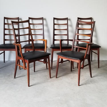 Niels Koefoed Mid-Century Modern Dining Chairs - Set of 6. 