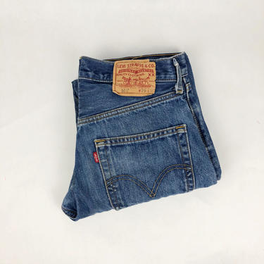 Vintage 1990s Levi's 501 Button Fly Denim Pants, Vintage Jeans, Levi's Red Tab, Vintage 90s, Grunge, Minimalism, Size 29&amp;quot; Waist by Mo