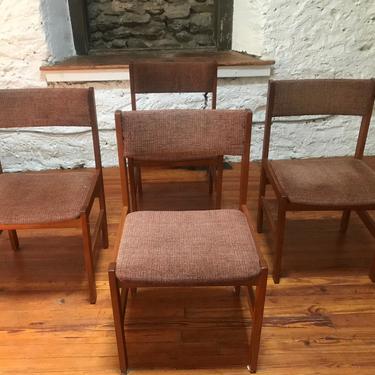 Mid century dining chairs Danish modern dining chairs teak dining chair 