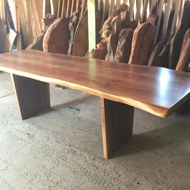 Claro Walnut Dining Table by Dog and Pig Furniture 