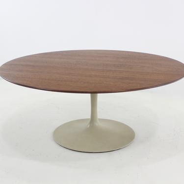 Mid-Century Modern Walnut Top Coffee Table by Eero Saarinen for Knoll