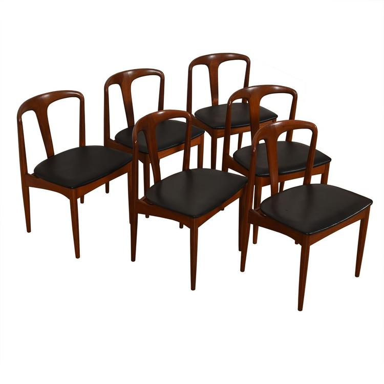 Set of 6 Johannes Andersen for Uldum Mbelfabrik Juliane Teak Dining Chairs