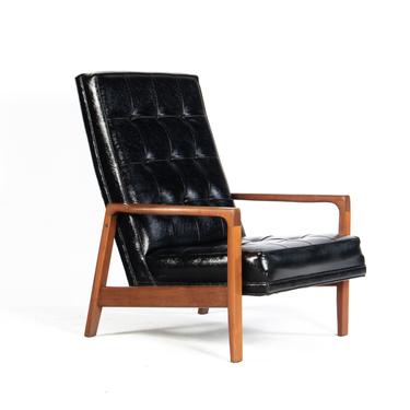 Stately Highback Lounge Chair Attributed to Milo Baughman, USA 
