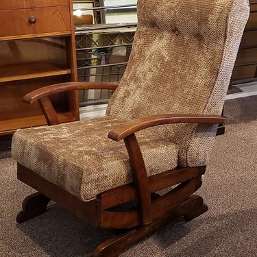 Item #R42 Jacobean Oak Rocking Chair c.1940s