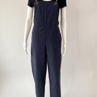 Pinstriped 90's Overalls