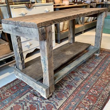 Vintage Rustic Table on Casters