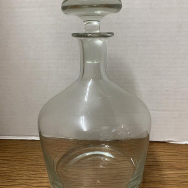 1960s Mid-Century Glass Decanter: Small 